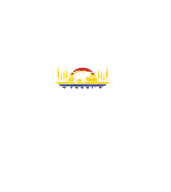 Land of Bears model negru pe tricou