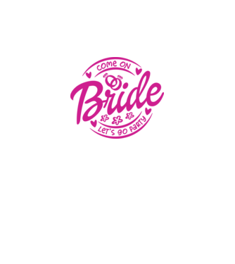 Bride Barbie lets go party model alb pe tricou