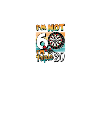 Darts Birthday 60 years old model negru pe tricou