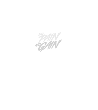 No Pain No Gain typography model negru pe tricou