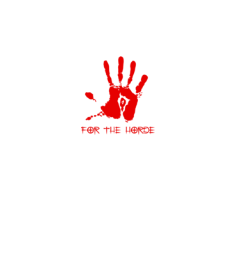 For The Horde Hand model negru pe tricou