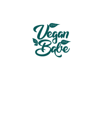 Vegan Babe model alb pe tricou