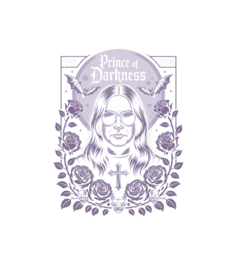Prince of Darkness model negru pe tricou