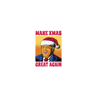 Make Xmas great again model negru pe tricou