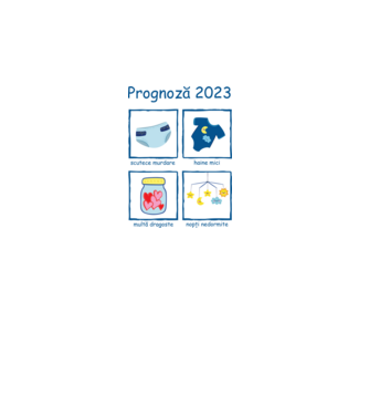 Prognoză 2023 model alb pe tricou
