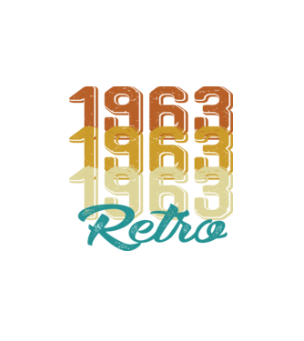 1963 Retro model alb pe tricou