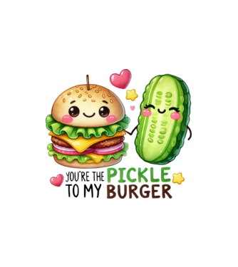 Pickle to my Burger model nisipiu pe tricou