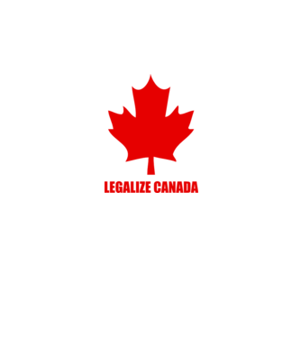 Legalize Canada model alb pe tricou