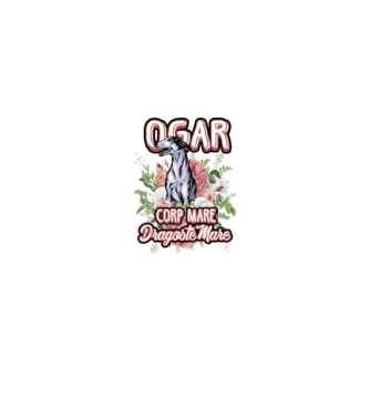 Ogar - picioare lungi dragoste multă model alb pe tricou