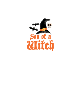 Son of a witch model alb pe tricou