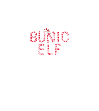 bunic elf model negru pe tricou