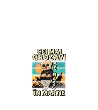 RETRO teddy MARTIE model negru pe tricou
