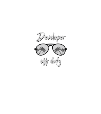 Developer off duty model turcoaz pe tricou