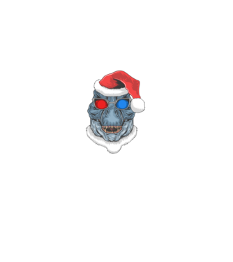 Santasaurus Rex model verde pe tricou