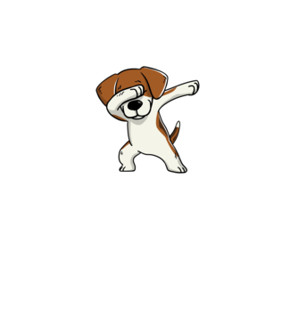 Beagle DAB model galben neon pe tricou