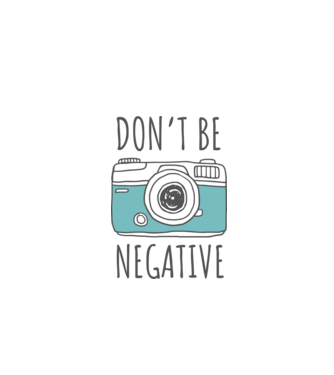 DON'T BE NEGATIVE model gri pe tricou