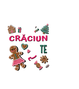 Tot ce-mi doresc de Crăciun să TE Femei Negru model alb pe tricou
