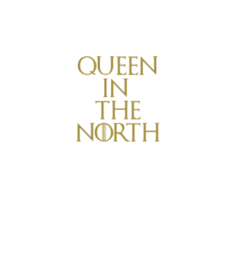 Queen in the North model negru pe tricou
