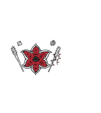 stranger things demogorgon head model alb pe tricou