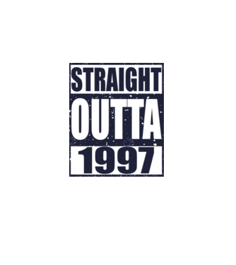 Straight Outta - 1997 model gri pe tricou