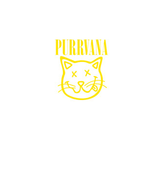 PURRVANA model negru pe tricou