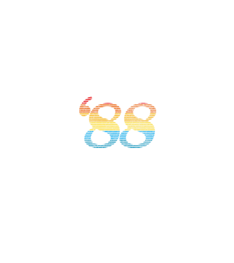 Retro Birthday 1988 model alb/roșu pe tricou