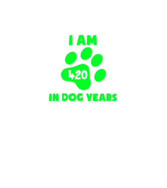 Dog Year - 420 model gri închis pe tricou