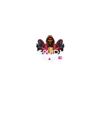 squid game poster model negru pe tricou