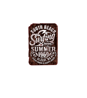 South Beach model negru pe tricou