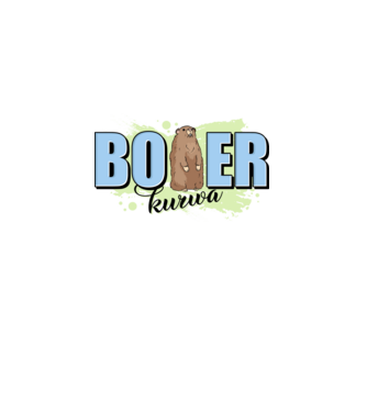 Bober Kurwa model alb pe tricou