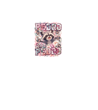Girly Pedro model alb pe tricou