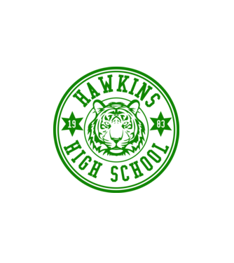 hawkins high school model alb pe tricou