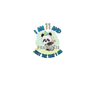 PANDASTIC 11 model alb pe tricou