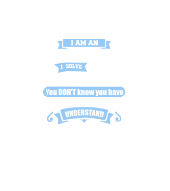 I am an accountant I solve problems model negru pe tricou