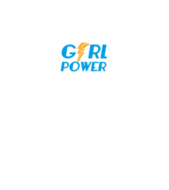 GirlPower model negru pe tricou