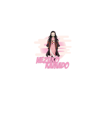 Demon Slayer  Nezuko model gri pe tricou