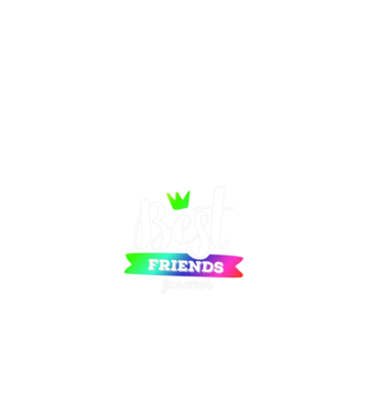 Best friends forever model albastru regal pe tricou
