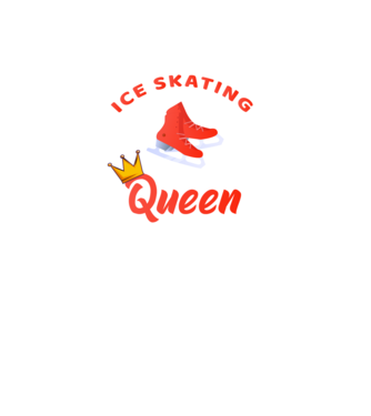 Ice skatin Queen model negru pe tricou