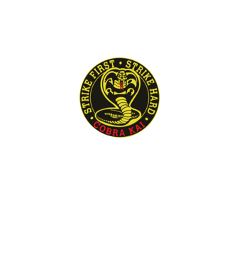 Strike first strike hard logo model negru pe tricou