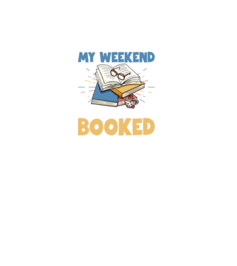 My weekend booked model turcoaz pe tricou
