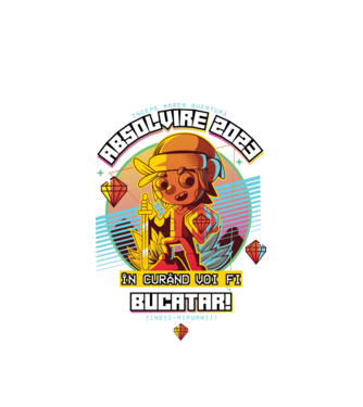  absolvire 2023 bucătar model alb pe tricou