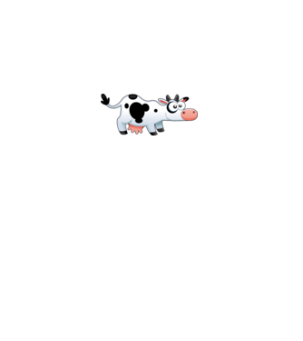 Cow model gri pe tricou