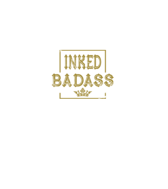 Inked Badass model negru pe tricou