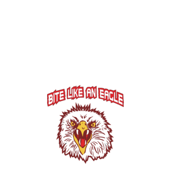 bite like an eagle cobra kai model negru pe tricou