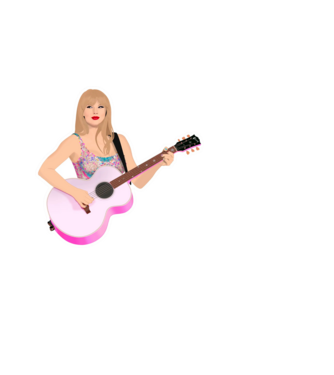 Taylor Swift pink model negru pe tricou