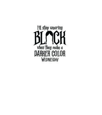  ill stop wearing black model alb pe tricou