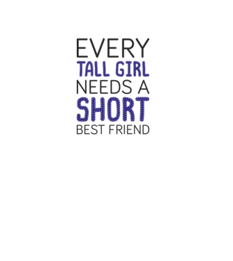 Short Freind model alb pe tricou