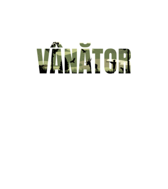 VÂNĂTOR model negru pe tricou