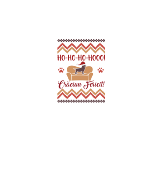 un Crăciun ho-ho-hoo-hoo fericit! model alb pe tricou
