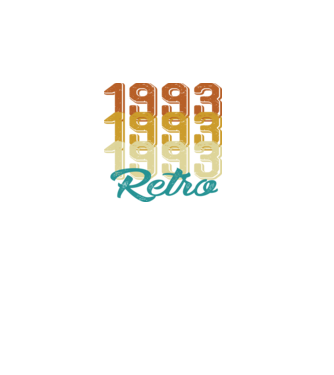1993 retro model negru pe tricou